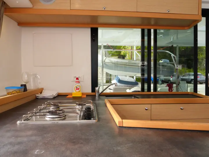 Lagoon 42 - Interior - kitchen (photo taken 2019)