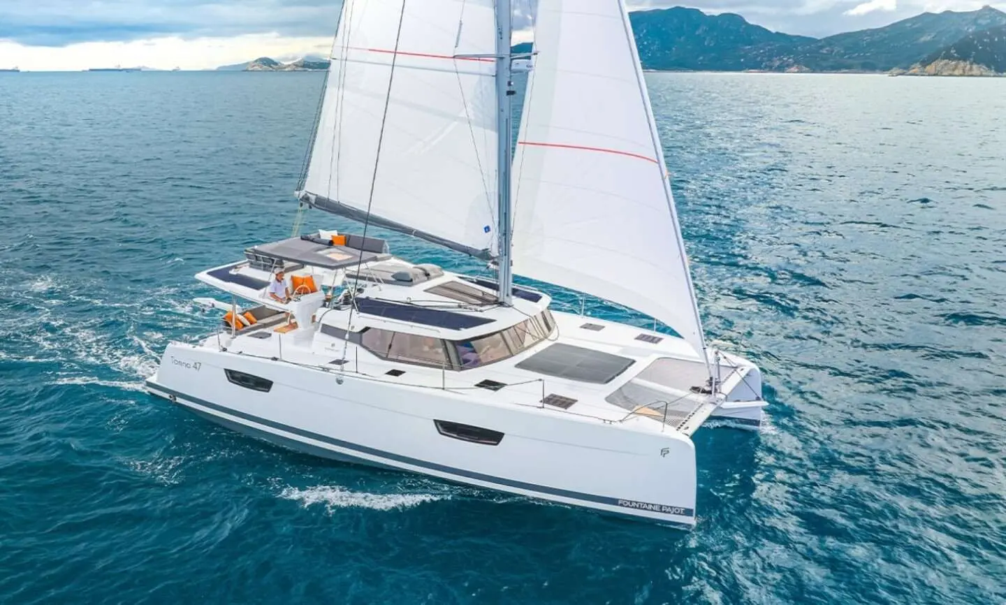 Helidoni | 4-Cabin Luxury Catamaran | Volos Charter | Booktheboat 