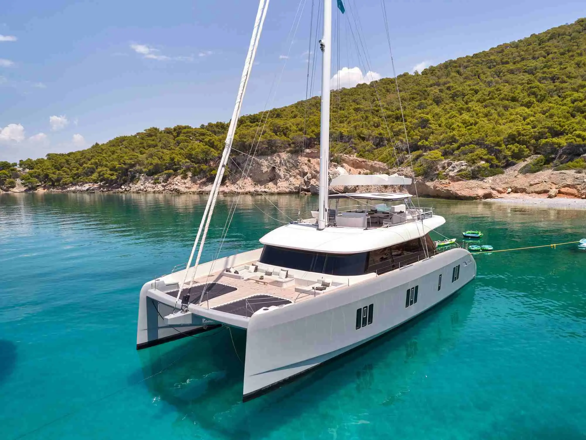 Above&Beyond | Sunreef 80 | 4-Cabin Luxury Catamaran | Athens Charter | Booktheboat 