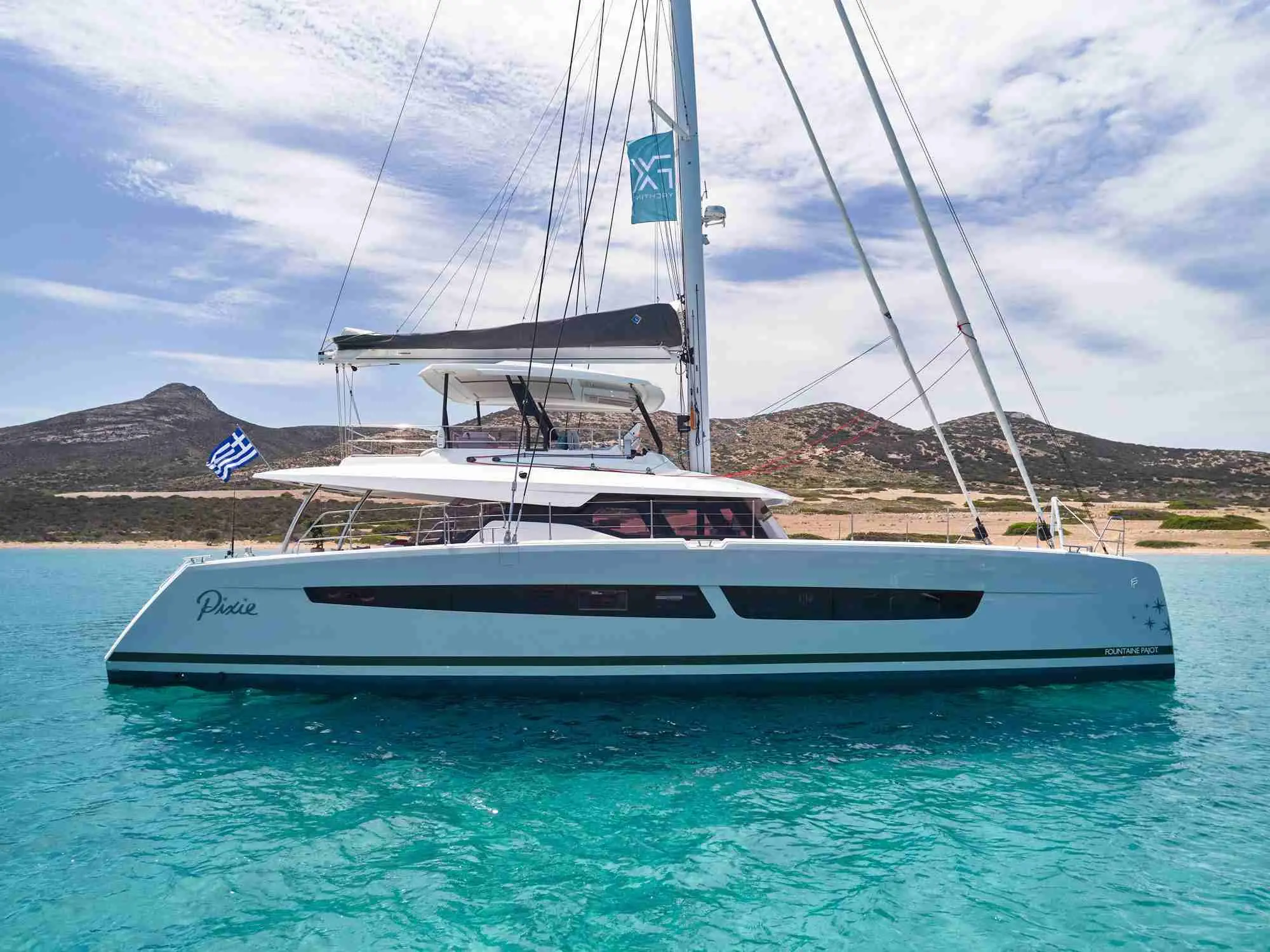 Pixie | Alegria 67 | 4-Cabin Luxury Catamaran | Athens Charter | Booktheboat 