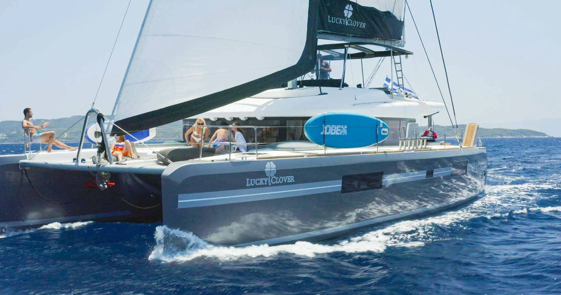 Lucky Clover | Lagoon 52F | 6-Cabin Luxury Catamaran | Athens Charter | Booktheboat 