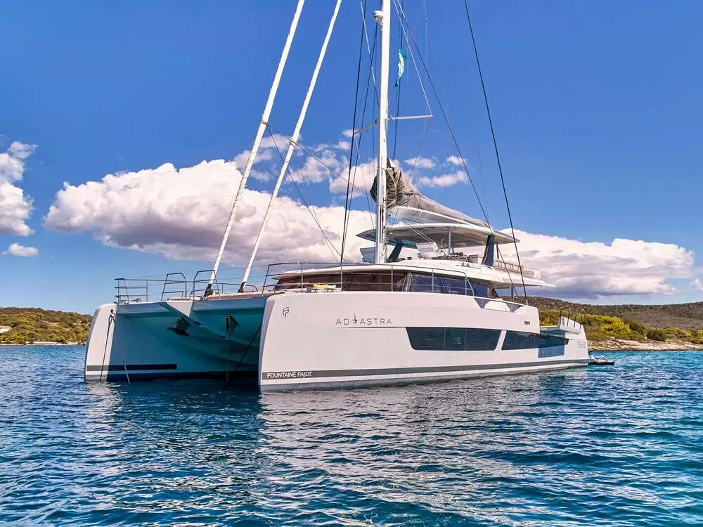 Ad Astra | Fountaine Pajot 80 | 5-Cabin Luxury Catamaran | Lavrion Charter | Booktheboat 