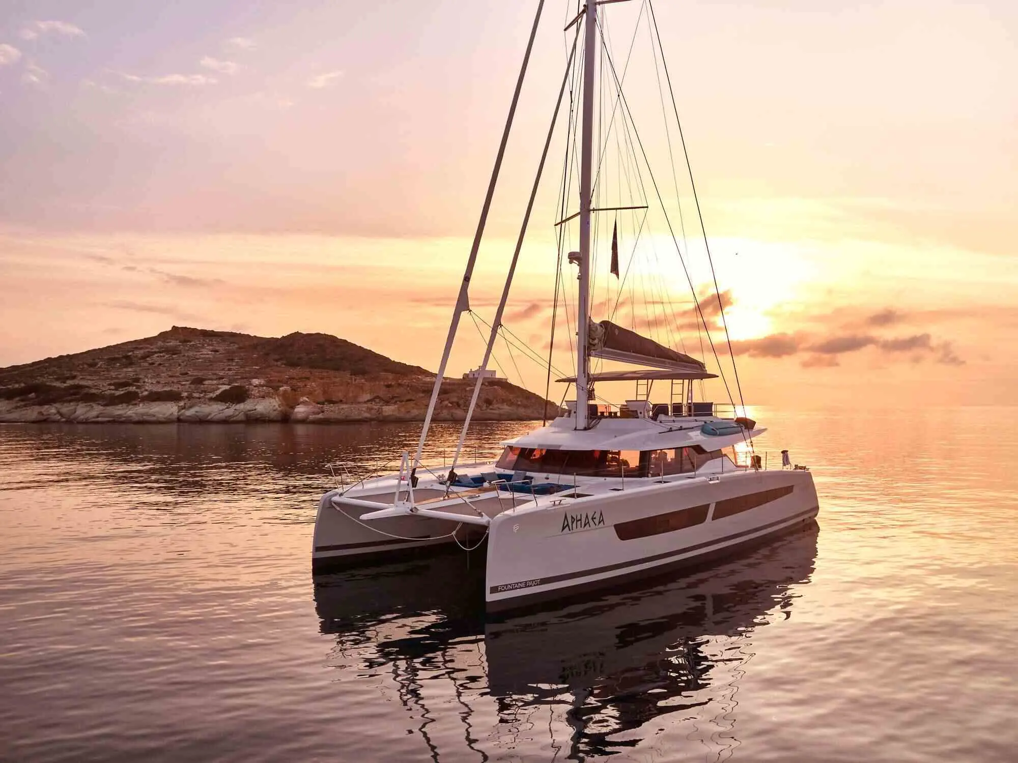 Aphaea | Alegria 67 | 5-Cabin Luxury Catamaran | Lavrion Charter | Booktheboat 